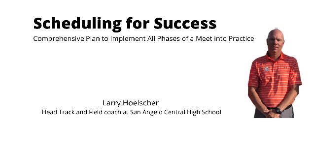 Scheduling for Success: Comprehensive Plan to Implement All Phases of a Meet into Practice