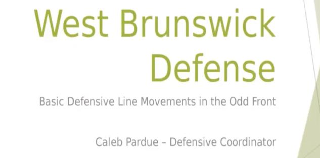 Fundamental Defensive Line Movement in the Odd Front