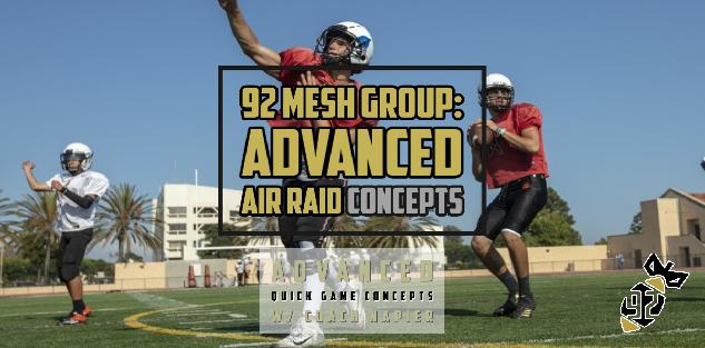 Advanced Quick Game Concepts for the Air Raid Offense