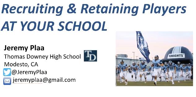 Jeremy Plaa- Recruiting Your Hallways & Retaining Them