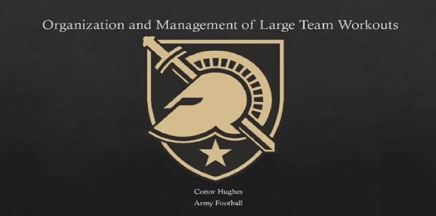 Conor Hughes- Organization and Management of large teams in the weightroom