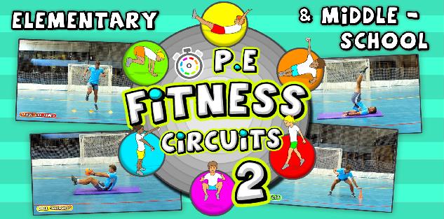 Fitness Circuit Station cards - Volume 2: 36 more PE activities for school
