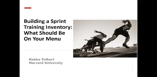 Building a Sprint Training Inventory - Kebba Tolbert Harvard