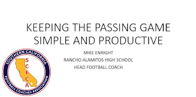 Mike Enright - Keeping your Pass Game Simple & Productive