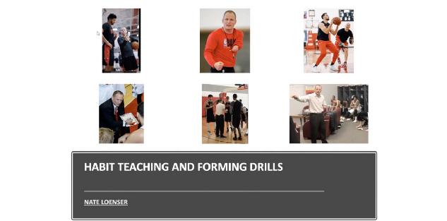 Habit Teaching and Forming Drills