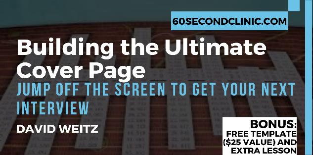 Building the Ultimate Cover Page FREE TEMPLATE INCLUDED ($25 VALUE)