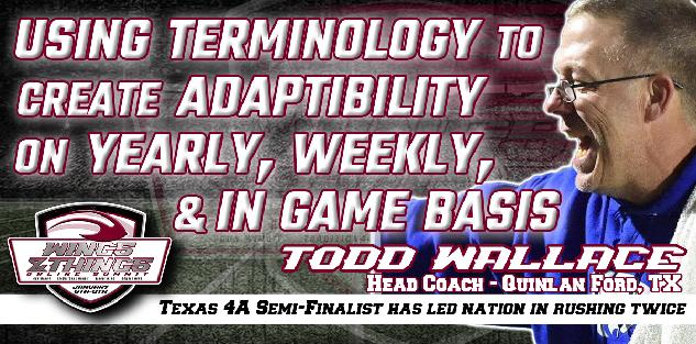 Using Terminology to Create Adaptability on Yearly, Weekly, & In Game Basis