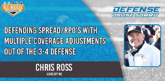 Defending Spread/RPO`s w/ Multiple Coverage Adjustments out of 3-4 Defense