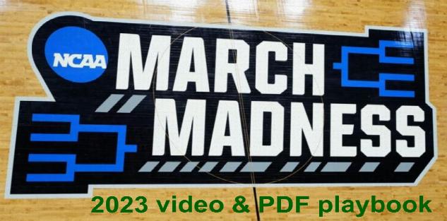 NCAA March Madness 2023 video & PDF playbook (250+ sets)