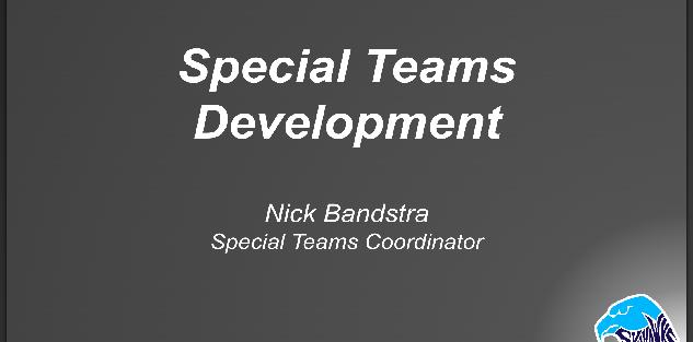 Special Teams Development