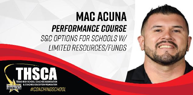 Mac Acuna - Performance Course - S&C for Schools with Limited Resources