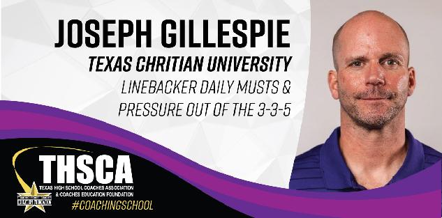 Joseph Gillespie - TCU - Linebacker Play & Pressure Out of the 3-3-5