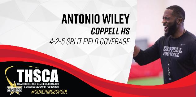 Antonio Wiley - Coppell HS - 4-2-5 Split Field Coverage