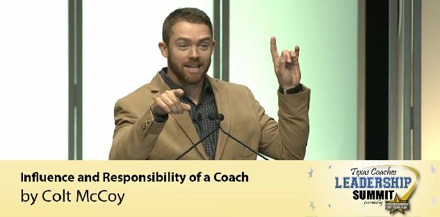 Influence and Responsibility of a Coach | Colt McCoy