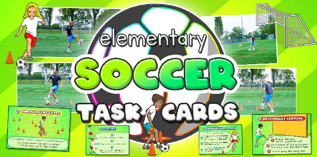Soccer skills & drills - Individual tasks for PE (+ printable cards)