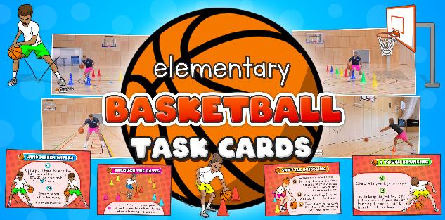 Basketball skills & drills - Individual tasks for PE (+ printable cards)