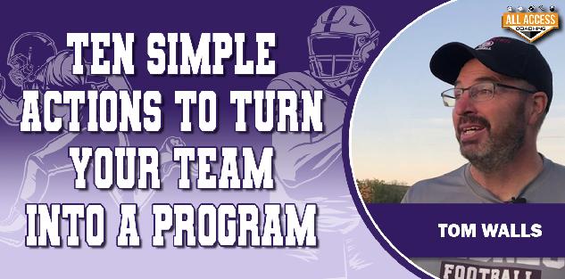 Ten simple actions to turn your team into a program