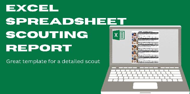 Excel Spreadsheet Scouting Report - Great template for a detailed scout