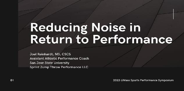 Reducing Noise in Return to Performance