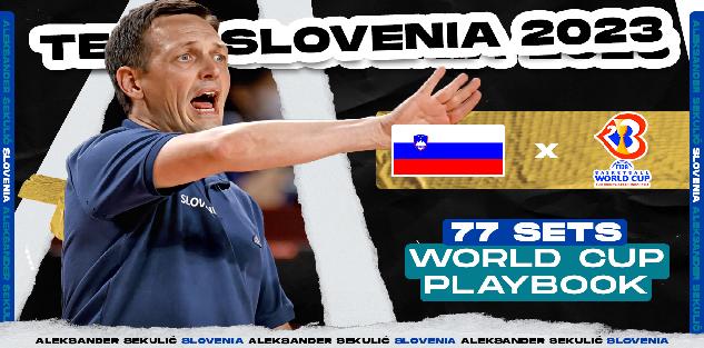 SLOVENIA (77 SETS) 2023 FIBA WC PLAYBOOK BY Aleksander Sekulić
