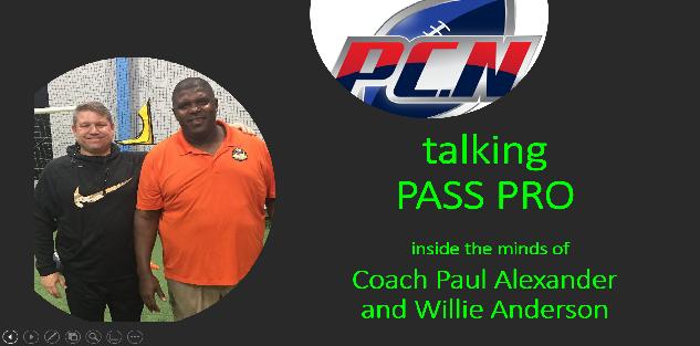 Coach Paul Alexander and Willie Anderson Pass Pro Demo