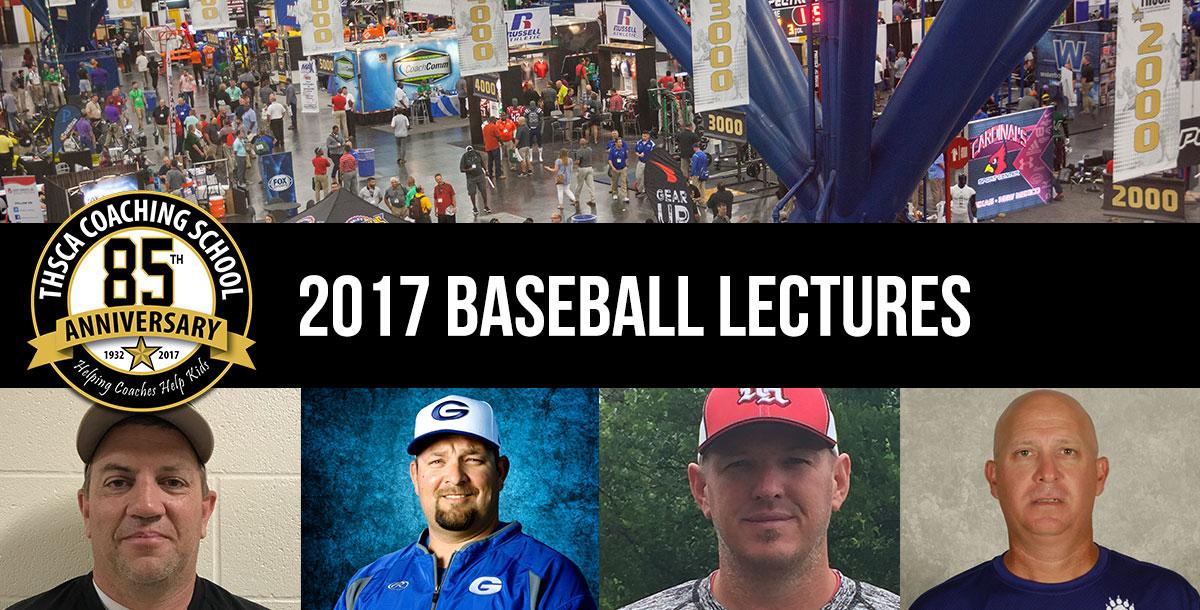 2017 Coaching School Baseball Lectures 