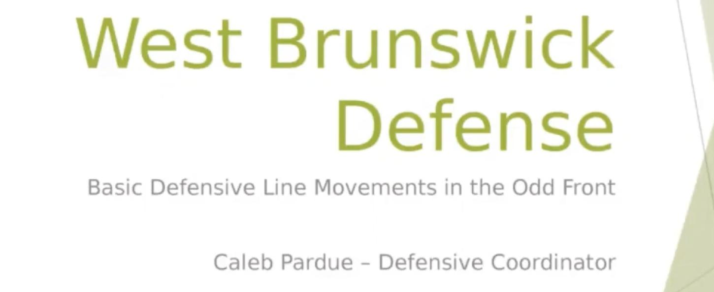 Fundamental Defensive Line Movement in the Odd Front 