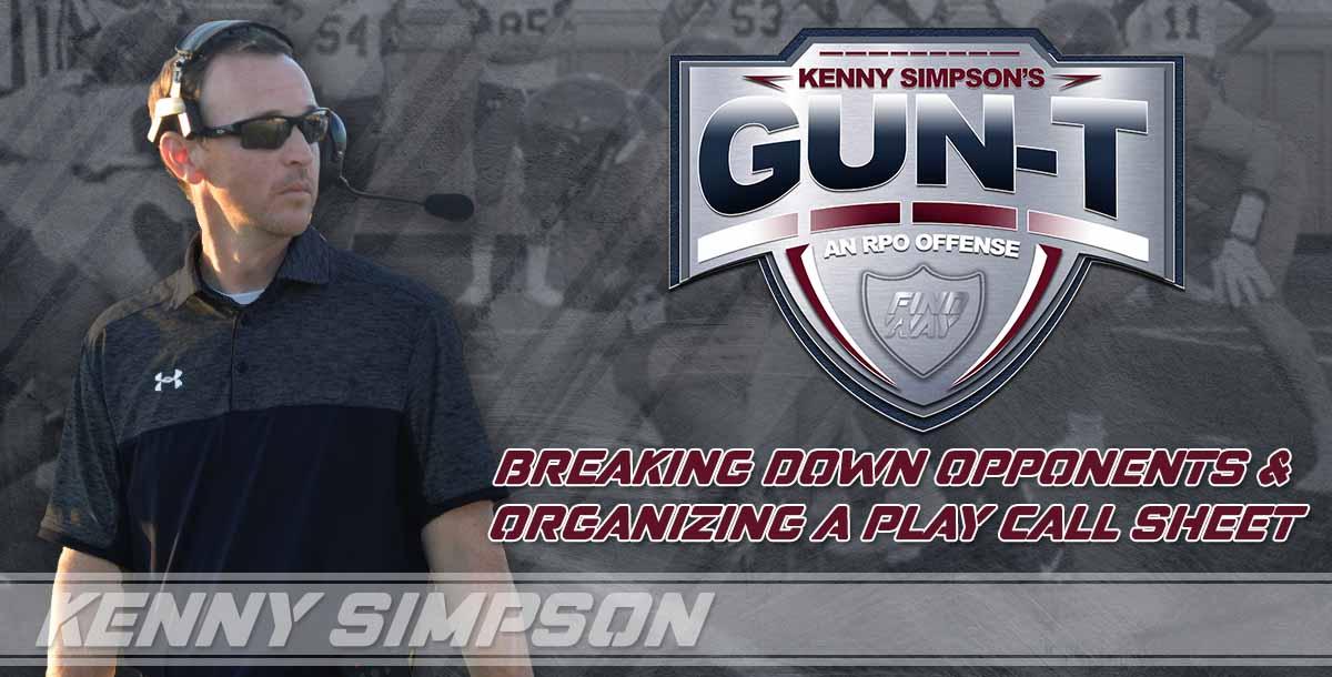 Gun T RPO offense - Breaking down opponents and organizing a call s...