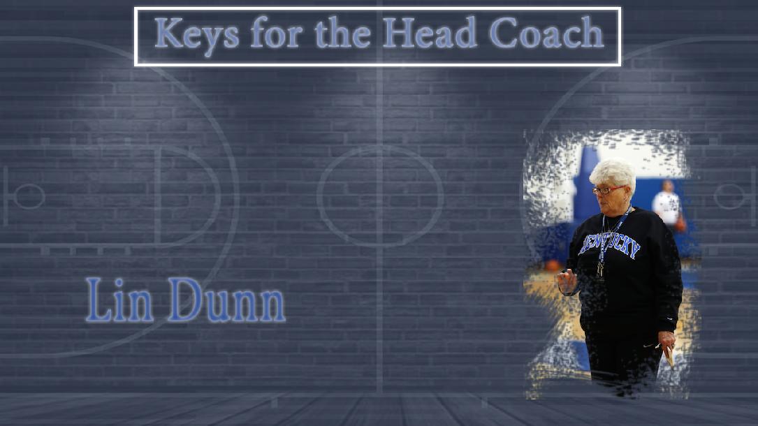 Keys for the Head Coach