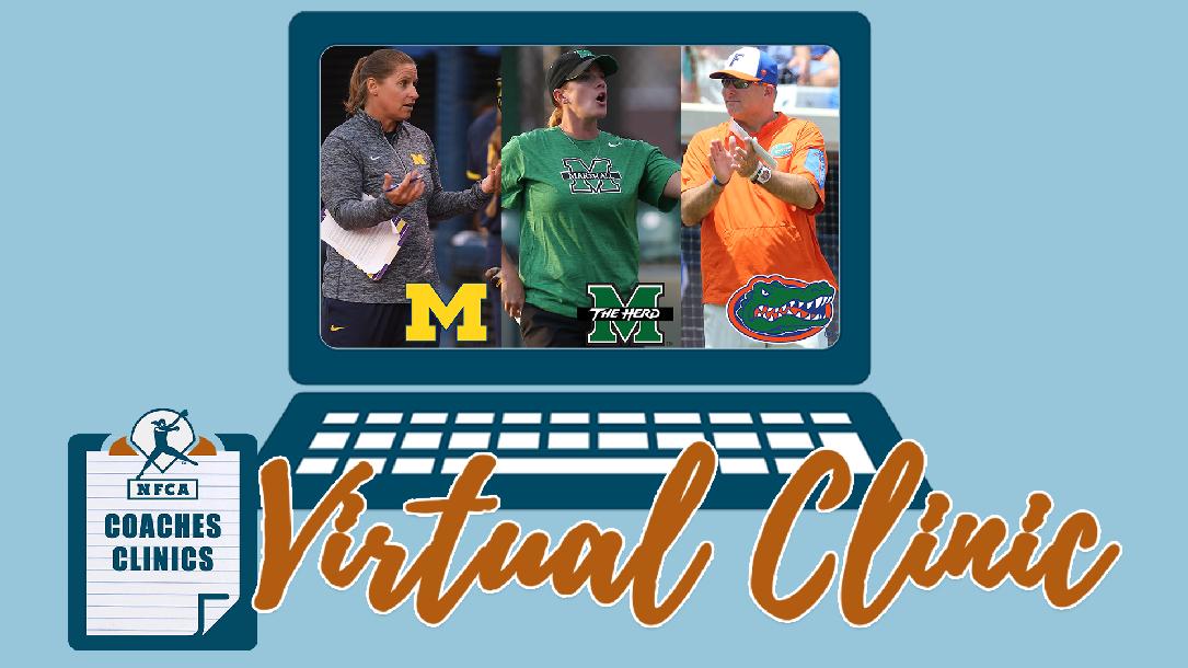 NFCA Virtual Coaches Clinic featuring Jennifer Brundage, Megan Smith, and Tim Walton