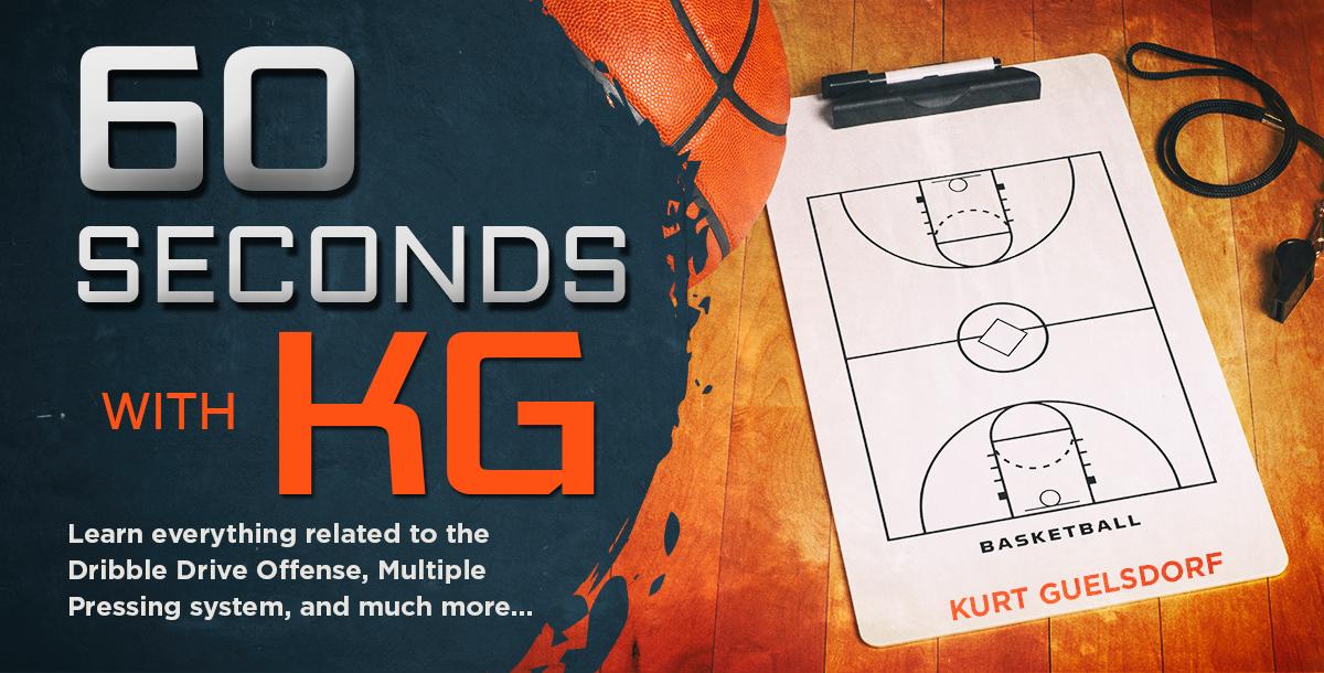 60 Seconds with KG!  (Learn Dribble Drive Motion Offense)