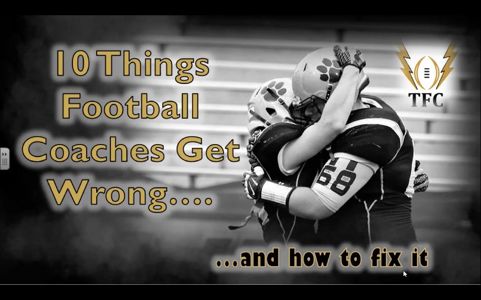  Ten Things Football Coaches Get Wrong Coaching Speed and How to Fix It