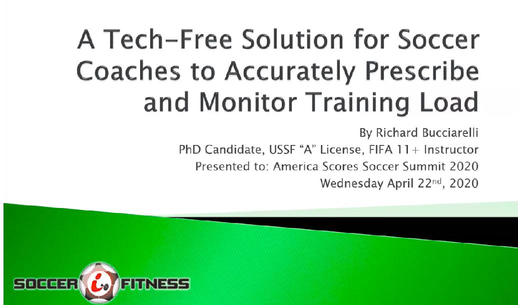 A Tech-Free Solution to Accurately Prescribe and Monitor Training Load
