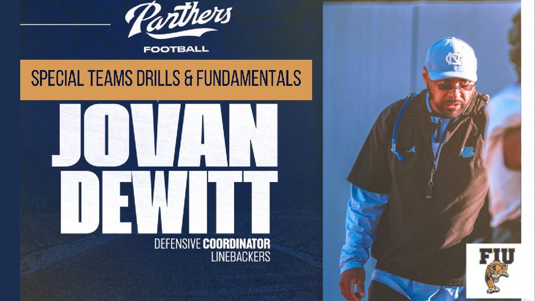 Jovan Dewitt - Special Teams Drills and Fundamentals