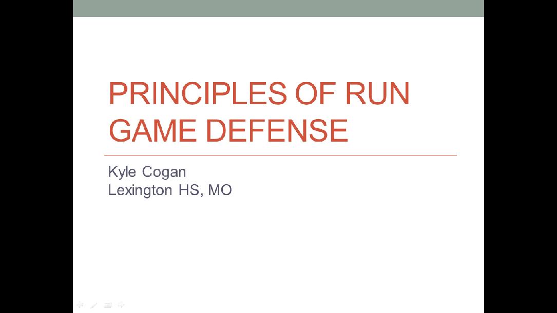 Principles of Run Game Defense