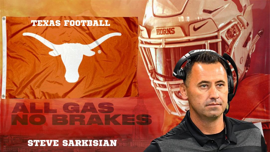 Texas football: School trademark Steve Sarkisian's All Gas No Brakes