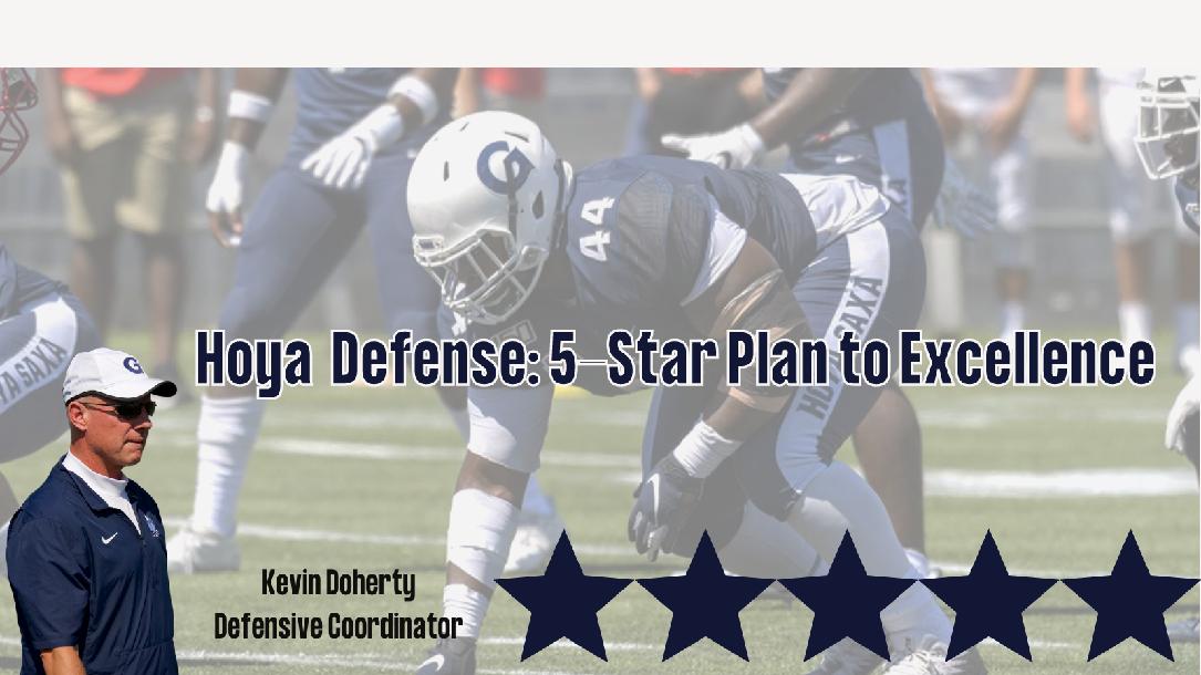 Kevin Doherty - Hoya Defense Plan for Excellence