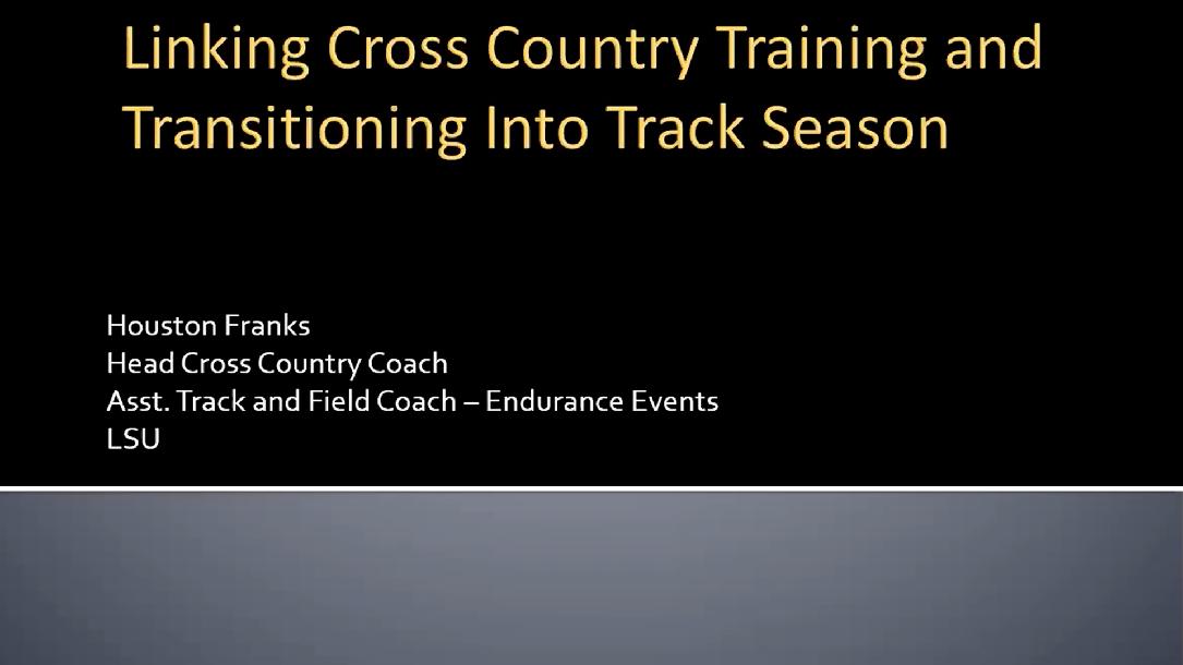 Cross Country Training and Transitioning Into Track Season