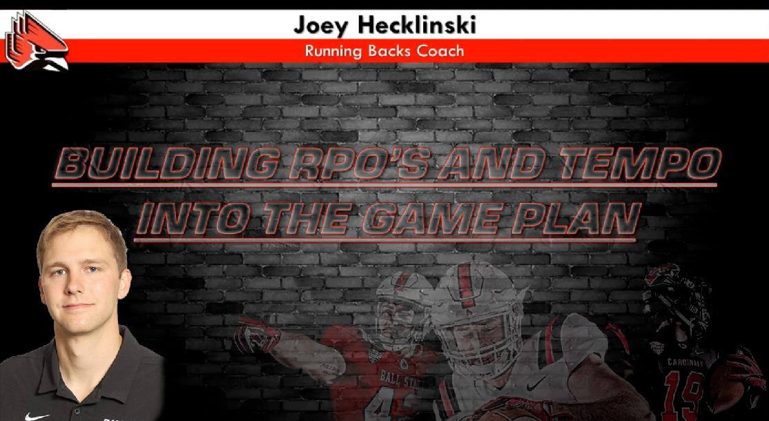 Joey Hecklinski - Building RPO`s and Tempo into the Offensive Game Plan