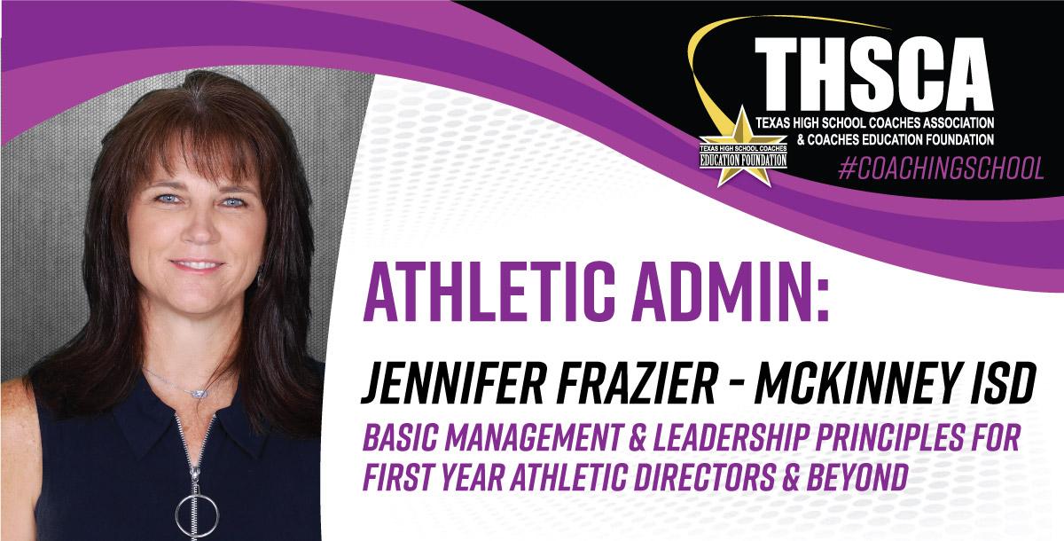 Basic Management for First Year Athletic Directors - Jennifer Frazier