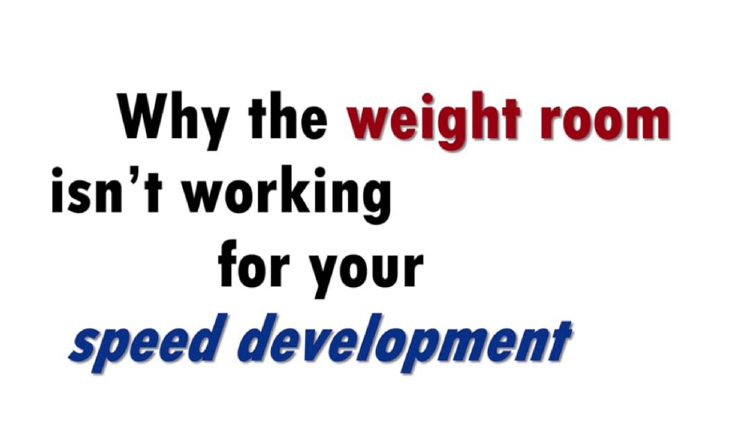 Chris Korfist: Why the Weightroom Isn’t Working for Your Speed Development