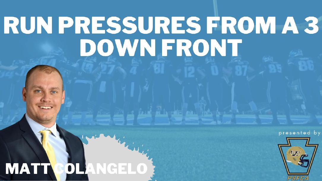 Run Pressures from a 3 Down Front