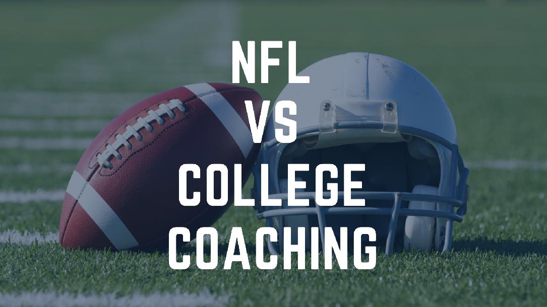 Dave Shula -  NFL vs. College Coaching