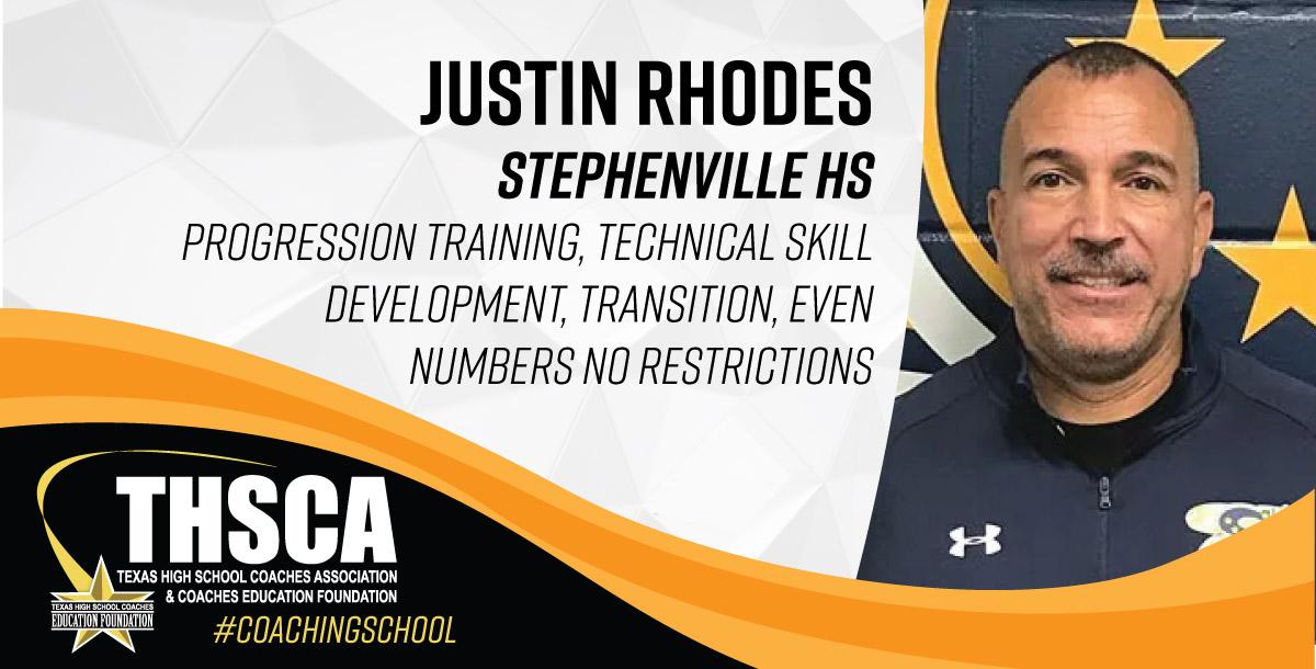 Justin Rhodes - Stephenville HS - Progression Training, Technical Skill Dev