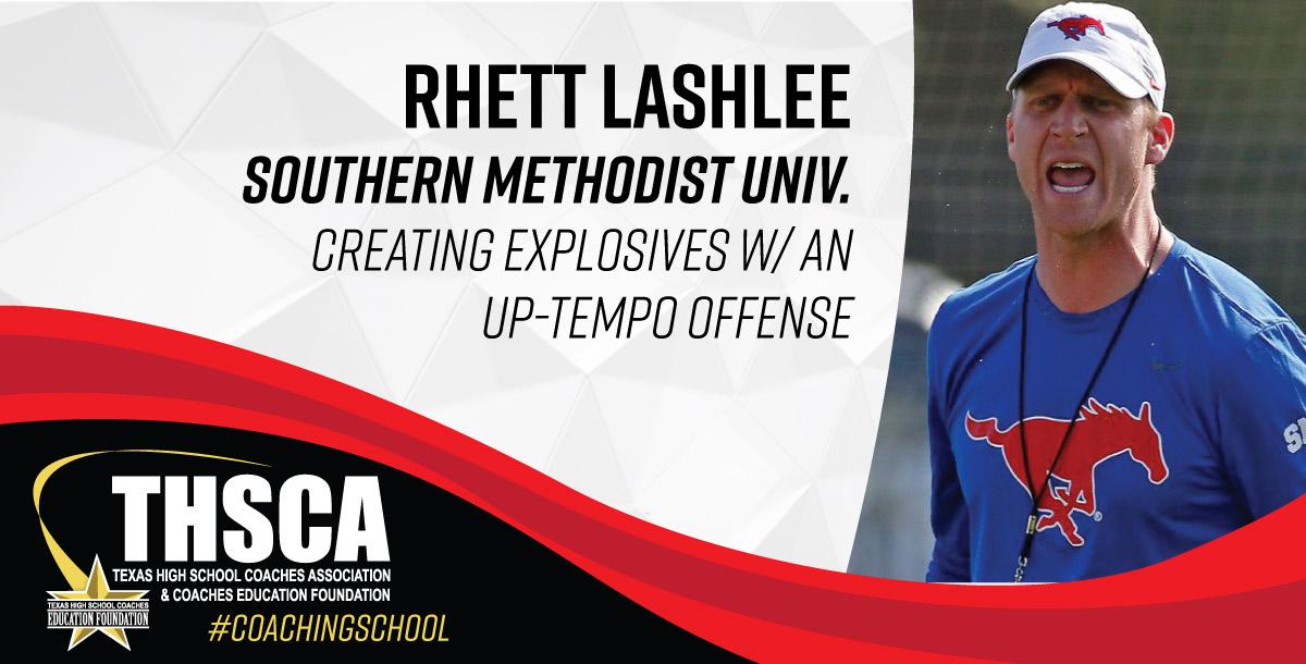 Rhett Lashlee - SMU - Creating Explosives w/ an Up-Tempo Offense