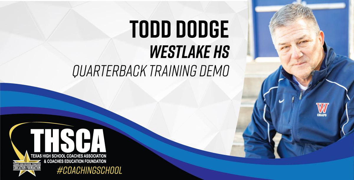 Todd Dodge - Westlake HS - LIVE DEMO - QB Training