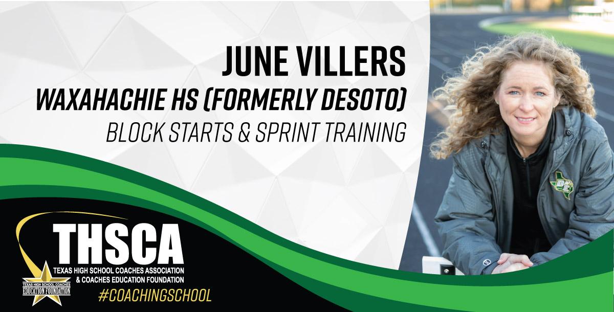 June Villers - Waxahachie HS - LIVE DEMO - Block Starts & Sprint Training