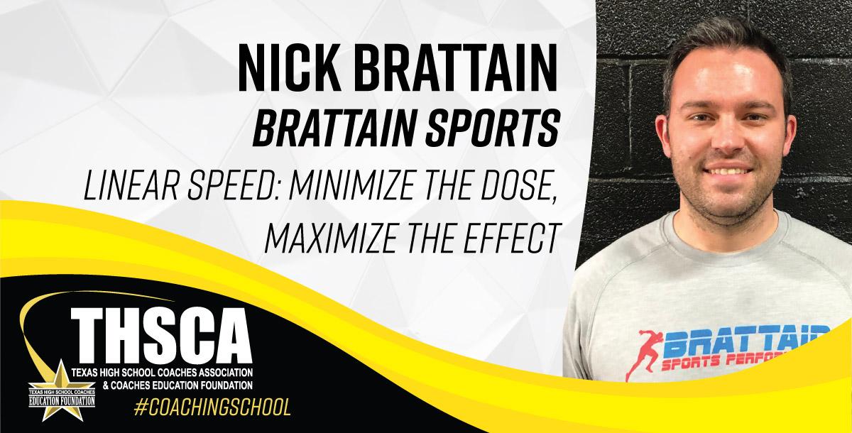 Nick Brattain - Brattain Sports Performance - Linear Speed