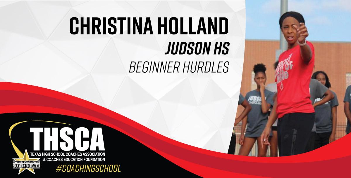 Christina Holland - Judson HS - Beginner Hurdles