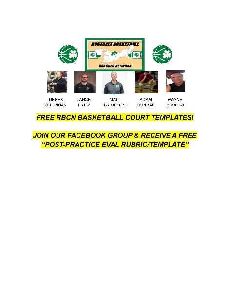 RUSTBELT BASKETBALL COACHES NETWORK:  FREE BASKETBALL COURT TEMPLATES